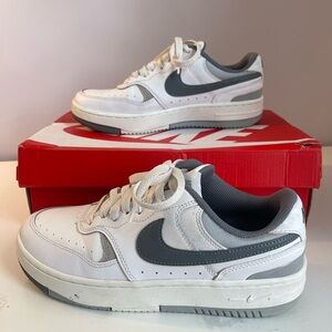 Nike Women’s Gamma Force White and Gray Sneakers